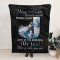 FUNSTUFFPRINT Sherpa Fleece Blanket - Way Maker Christian Blanket - Jesus Blanket