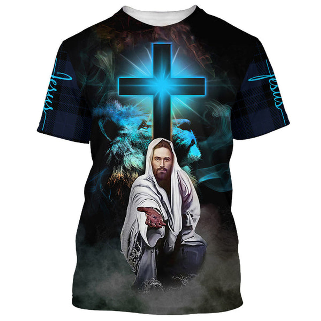 FUNSTUFFPRINT Way Maker Miracle Worker Jesus Stretched Out His Hand 3D T-Shirts - Christian Shirts For Men&Women 3D T-shirt