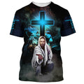FUNSTUFFPRINT Way Maker Miracle Worker Jesus Stretched Out His Hand 3D T-Shirts - Christian Shirts For Men&Women 3D T-shirt