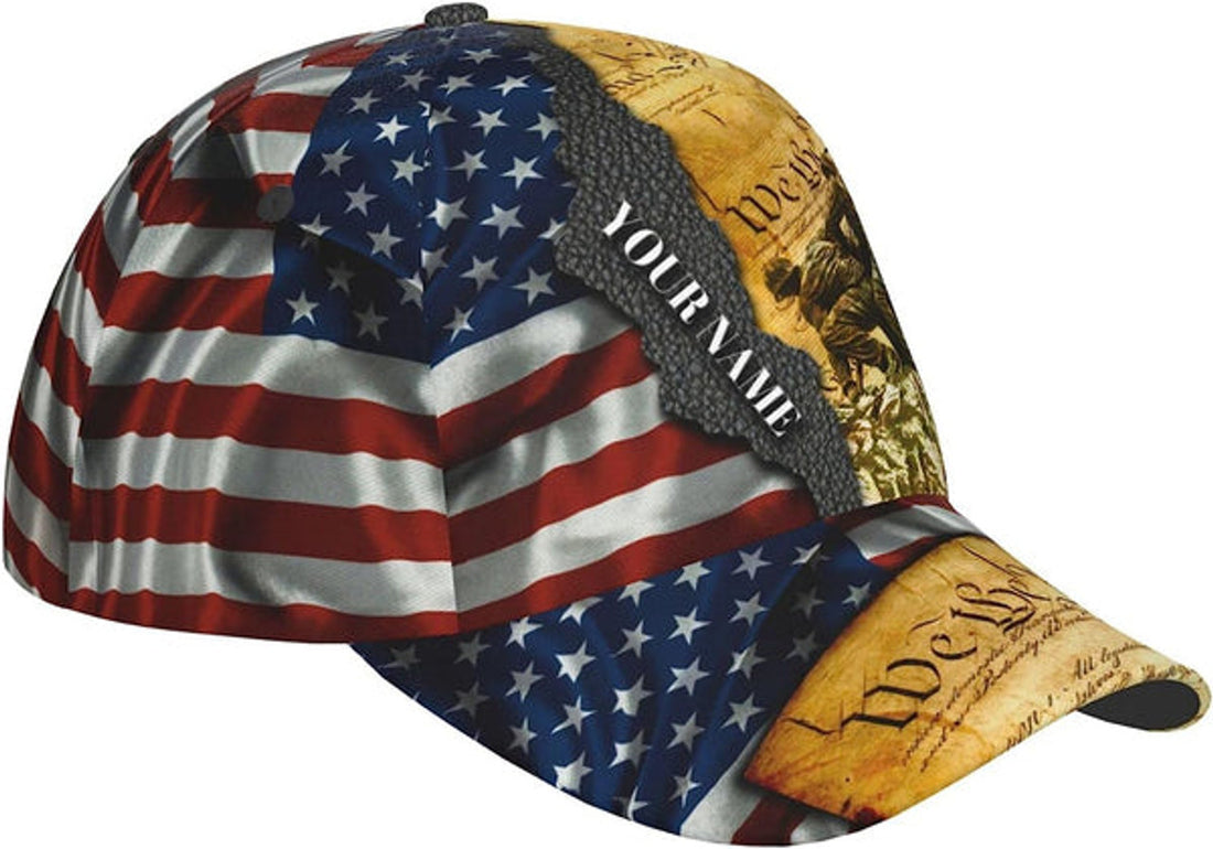 FUNSTUFFPRINT We Be People Patriotic American All Over Print Baseball Cap - Christian Hats For Men Women