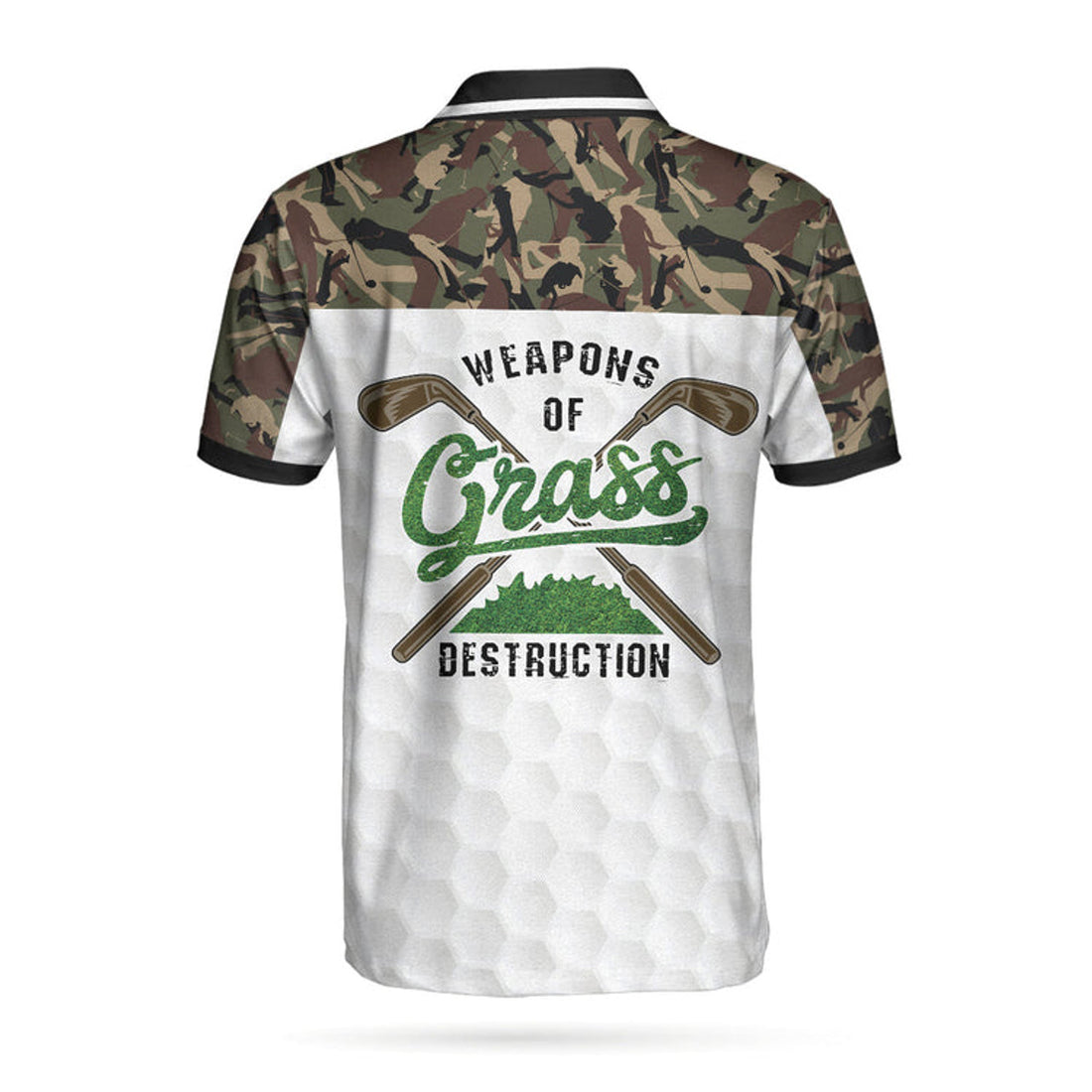 Weapon Of Grass Destruction Golf Polo Shirt, Smart Golf Shirt For Men