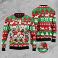 FUNSTUFFPRINT West Highland White Terrier Family Ugly Christmas Sweater, Christmas Sweater, Ugly Sweater, Funny Xmas Sweaters Ugly Sweater