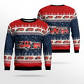 FUNSTUFFPRINT West Windsor Township, NJ, West Windsor Volunteer Fire Co #1 AOP Ugly Sweater - Gifts For Firefighters In West Windsor Township, NJ Ugly Sweater