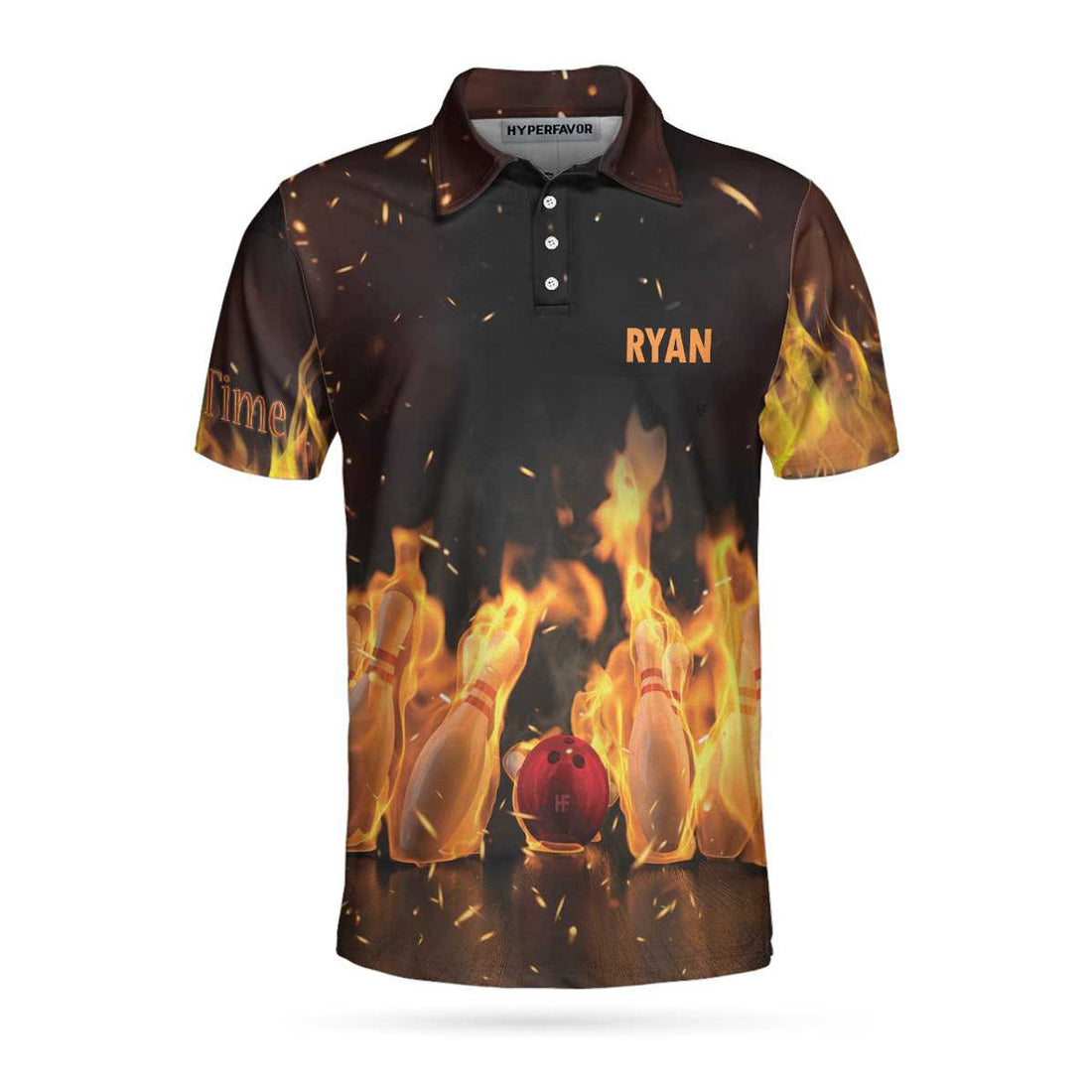 Custom What The Hell 20 Bowling Custom Name Polo Shirt - Perfect Gift For Men