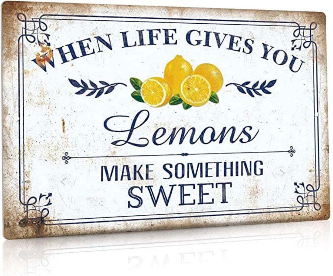 When Life Give You Lemons Make Something Sweet, Poster Decor Poster and Canvas