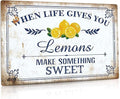 When Life Give You Lemons Make Something Sweet, Poster Decor Poster and Canvas