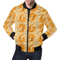 FUNSTUFFPRINT Wiener Dog Dachshund Woof Woof Pattern Print Mens 3D Bomber Jacket