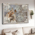 Window Poster, Cat Lover, Be Still And Know That I Am God Poster and Canvas