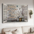 Window Poster, I Still Believe In Amazing Grace That There Is Power In The Blood That He Walks With Me, Hummingbird Poster Poster and Canvas