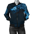 FUNSTUFFPRINT Women's Bomber Jacket , Fenrir Wolf 3D Bomber Jacket
