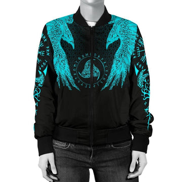 FUNSTUFFPRINT Women's Muninn 3D Bomber Jacket