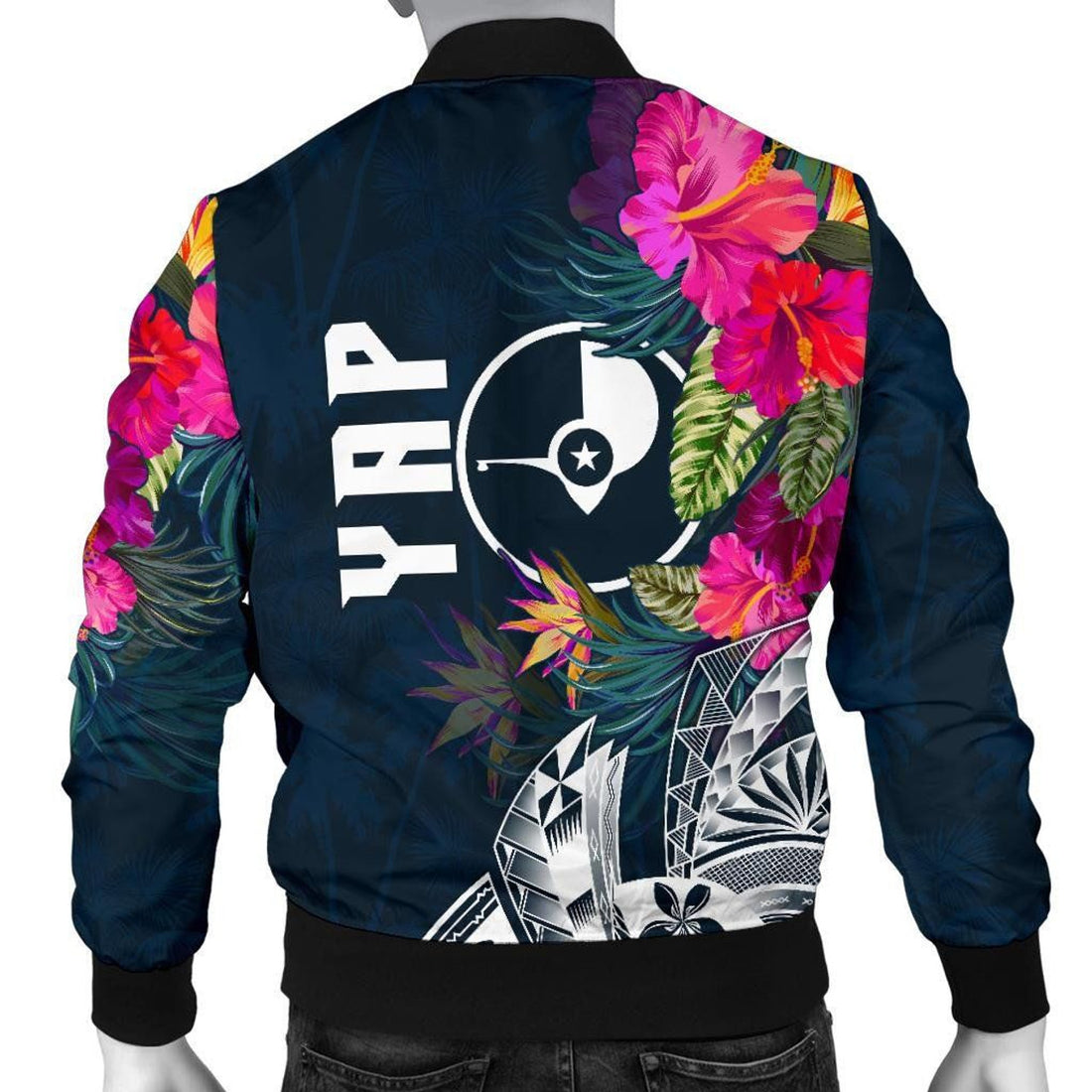 FUNSTUFFPRINT YAP Men's Bomber Jacket - YAP Summer Vibes - 3D Bomber Jacket