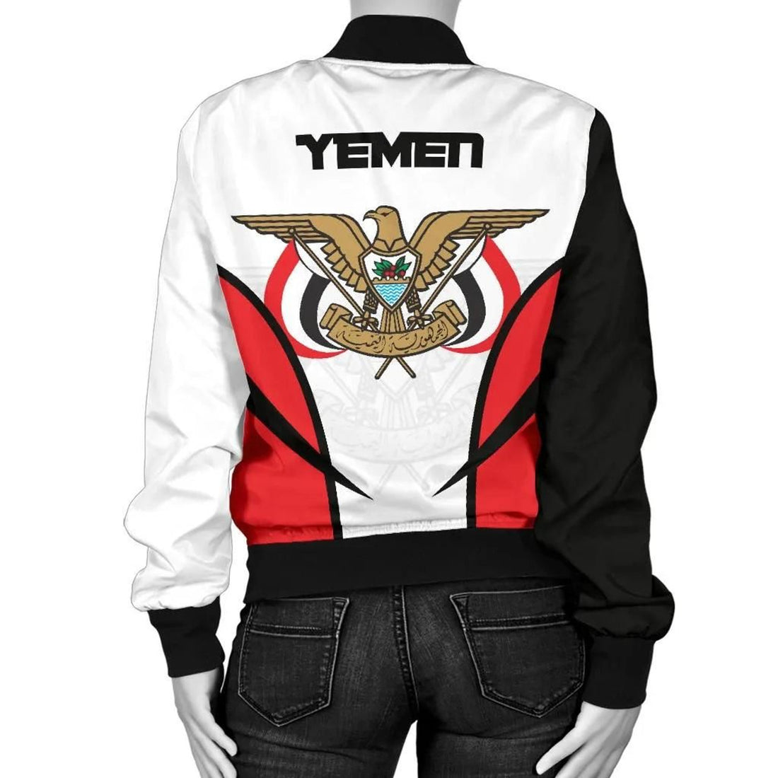 FUNSTUFFPRINT Yemen Bomber Active Styleomen 3D Bomber Jacket