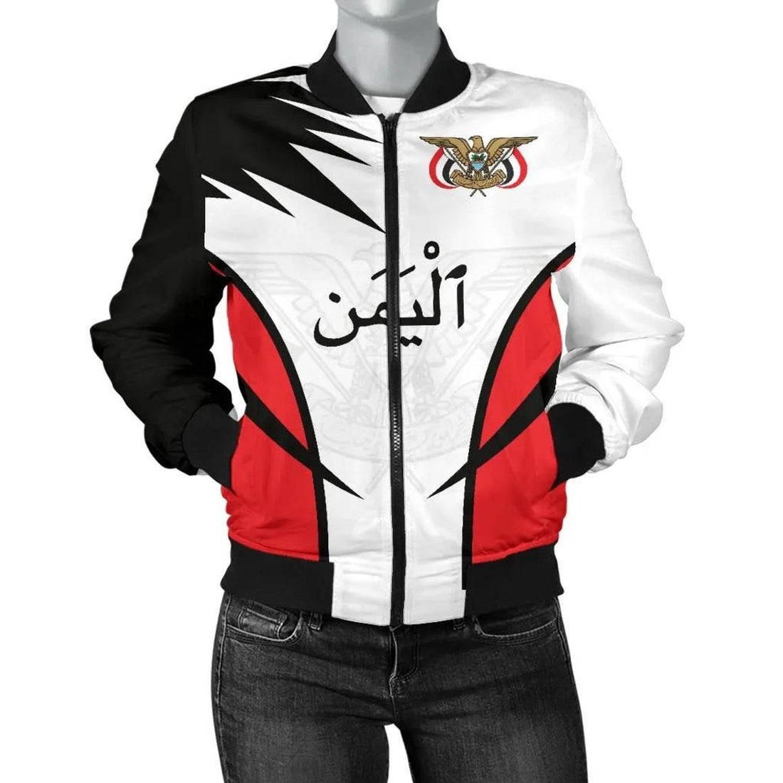 FUNSTUFFPRINT Yemen Bomber Active Styleomen 3D Bomber Jacket