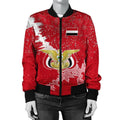 FUNSTUFFPRINT Yemen Christmas Coat Of Arms Women Bomber Jacket Style 3D Bomber Jacket