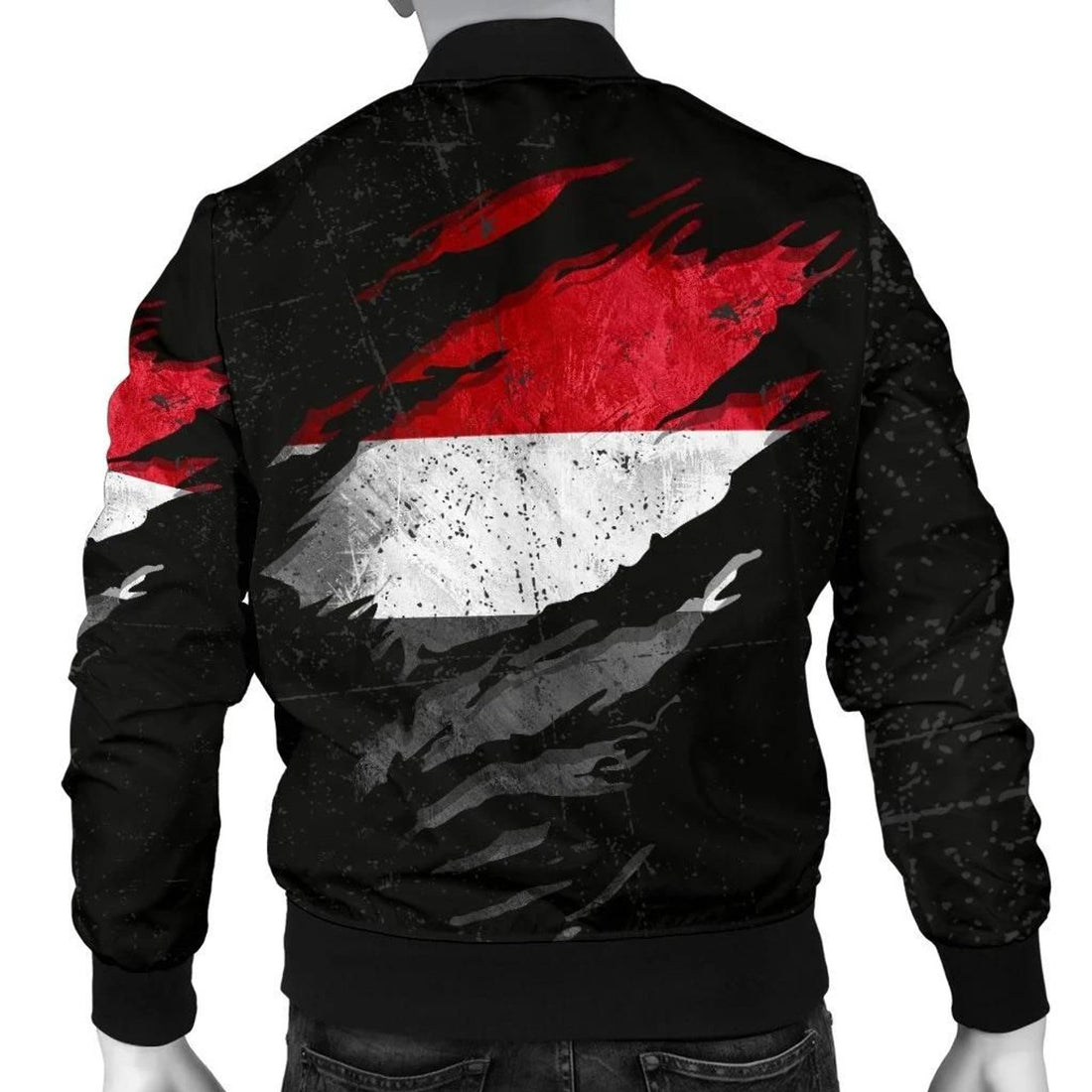 FUNSTUFFPRINT Yemen In Me Men's Bomber Jacket - Special Grunge Style 3D Bomber Jacket