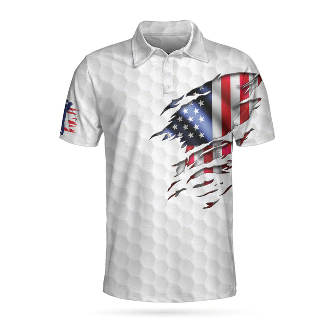 Yes I Do Have A Retirement Plan Golf Polo Shirt, Golf Pattern Ripped American Flag Polo Shirt, Best Golf Shirt For Men