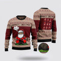 FUNSTUFFPRINT Yoga Santa Clause Ugly Christmas Sweater For Men And Women, Best Gift For Christmas, The Beautiful Winter Christmas Outfit Ugly Sweater
