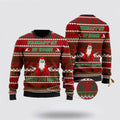 FUNSTUFFPRINT Yoga With Santa Claus Ugly Christmas Sweater For Men And Women, Best Gift For Christmas, The Beautiful Winter Christmas Outfit Ugly Sweater
