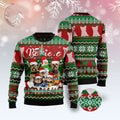 FUNSTUFFPRINT Yorkshire Terrier Believe Christmas Ugly Christmas Sweater, Christmas Sweater, Ugly Sweater, Funny Xmas Sweaters Ugly Sweater