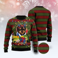 FUNSTUFFPRINT Yorkshire Terrier Gift Xmas Ugly Christmas Sweater, Christmas Sweater, Ugly Sweater, Funny Xmas Sweaters Ugly Sweater