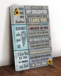 You Are My Sunshine Remember Who You Are I Love You To The Moon And Back To Daughter Never Forget That I Love You, Gift For Daughter Poster and Canvas