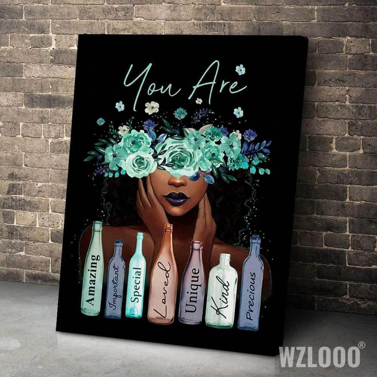 You Are The Amzing Important Special Loved Unique Kind Precious, Black Girl Poster and Canvas