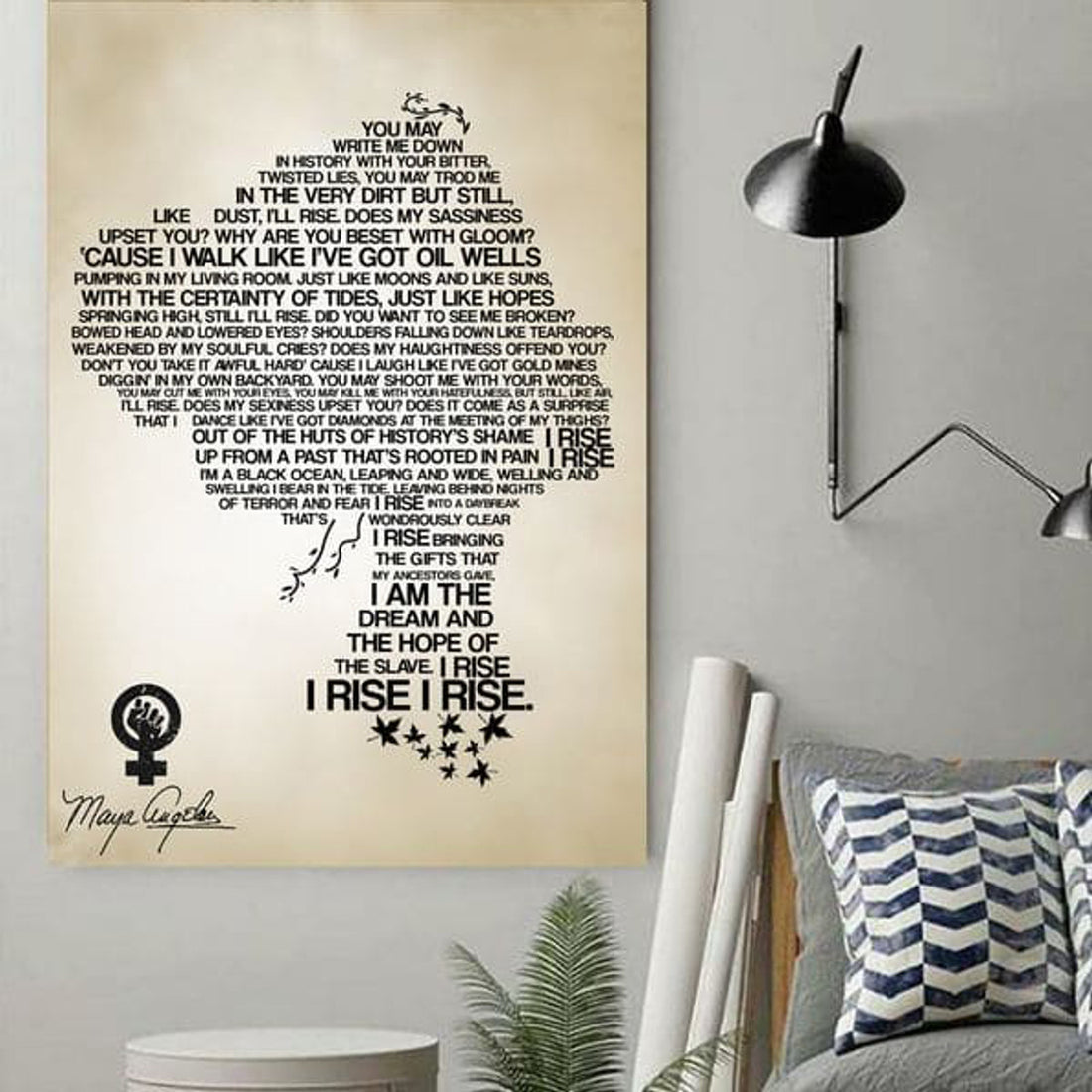 You May Write Me Down, In History With Your Bitter Poster and Canvas