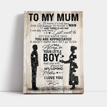 You Are Appreciated Canvas Prints, Mother's Day Canvas Art, Gift For Mom, Birthday Gift, Mother's Day Wall Art