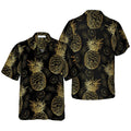 Pineapple Pattern Hawaiian Shirt, Colorful Summer Aloha Shirt For Men Women, Perfect Gift For Friend, Family