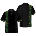 Retro Cannabis Marijuana Leaves Hawaiian Shirt, Colorful Summer Aloha Shirt For Men