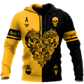 FUNSTUFFPRINT Ace Heart 3D Hoodie and Zip Hoodie