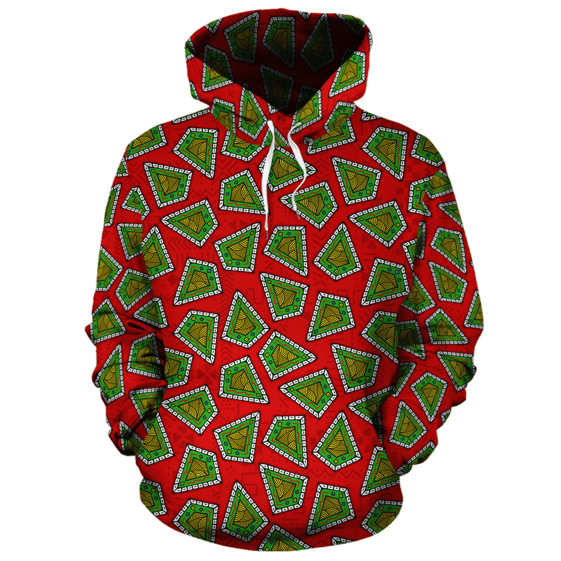 FUNSTUFFPRINT African Fabric Good 3D Hoodie and Zip Hoodie
