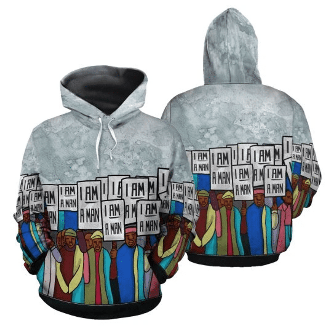 FUNSTUFFPRINT African Gray 3D Hoodie and Zip Hoodie