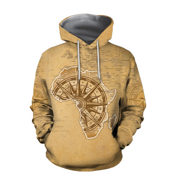 FUNSTUFFPRINT African Map African Is Our Home 3D Hoodie and Zip Hoodie