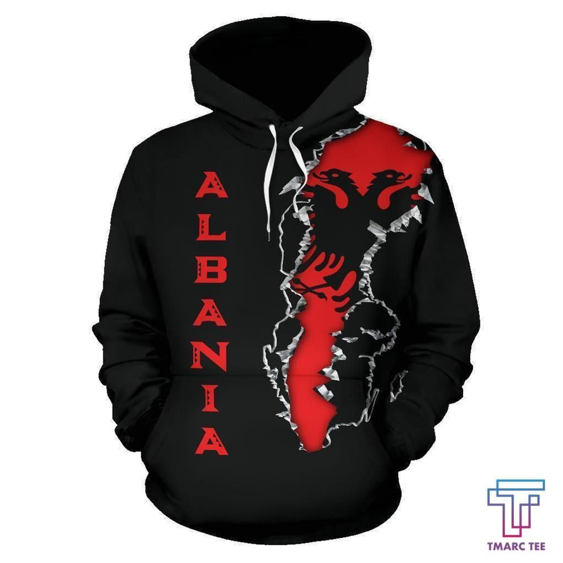 FUNSTUFFPRINT Albania Forever 3D Hoodie and Zip Hoodie