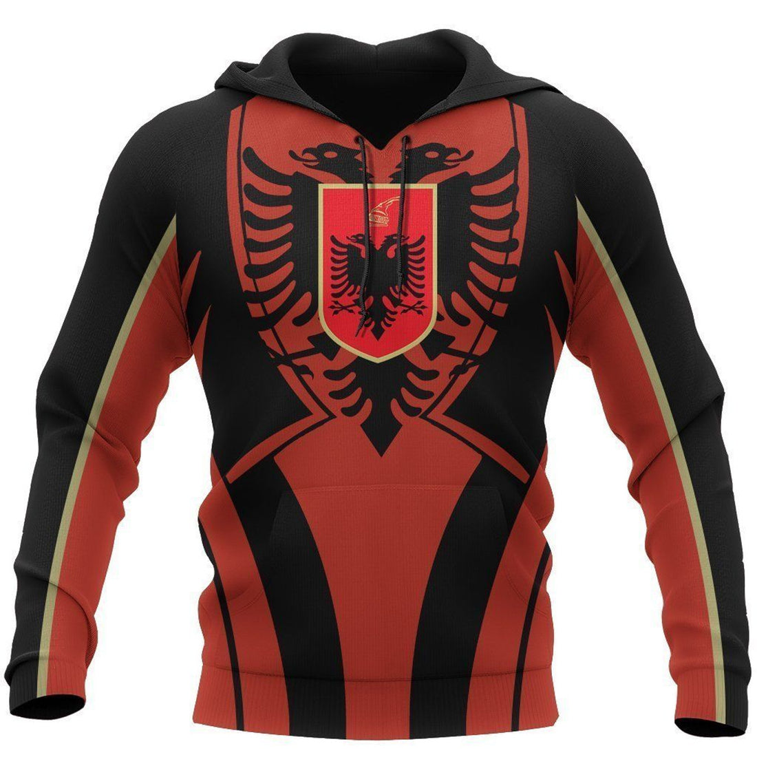 FUNSTUFFPRINT Albania In My Heart 3D Hoodie and Zip Hoodie