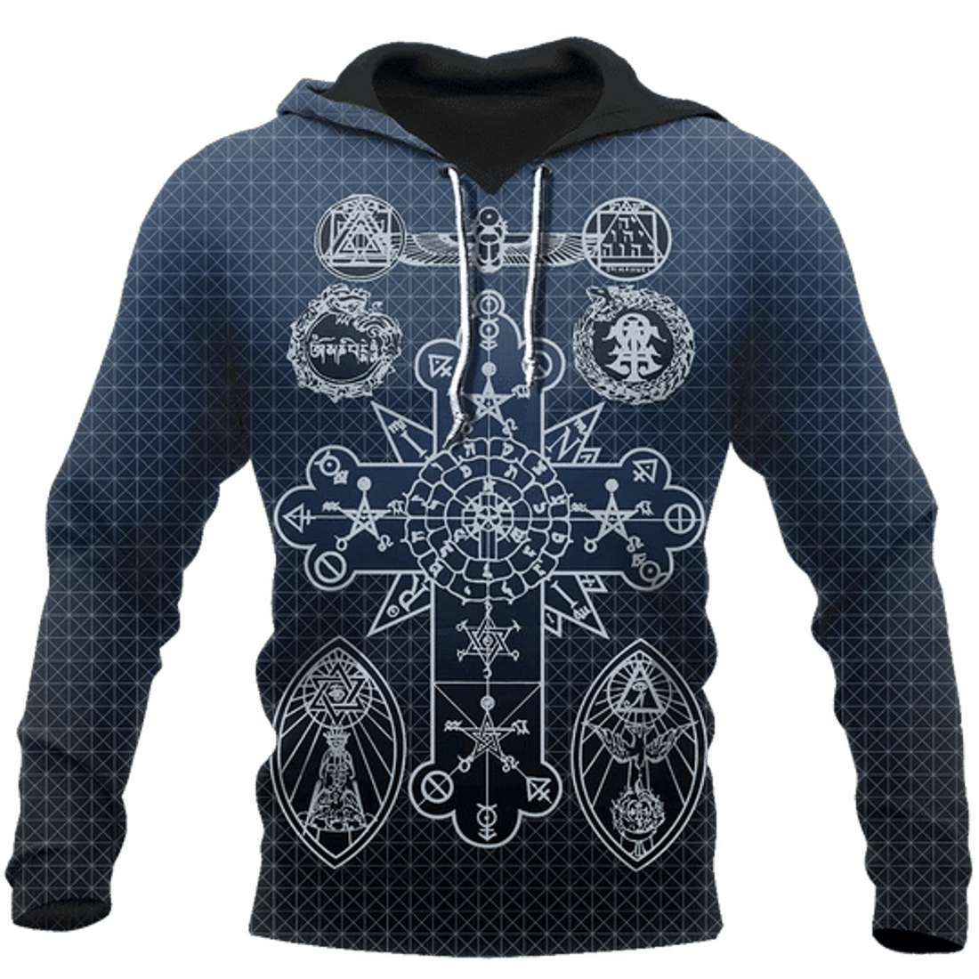 FUNSTUFFPRINT Alchemy Blue Cool Design 3D Hoodie and Zip Hoodie