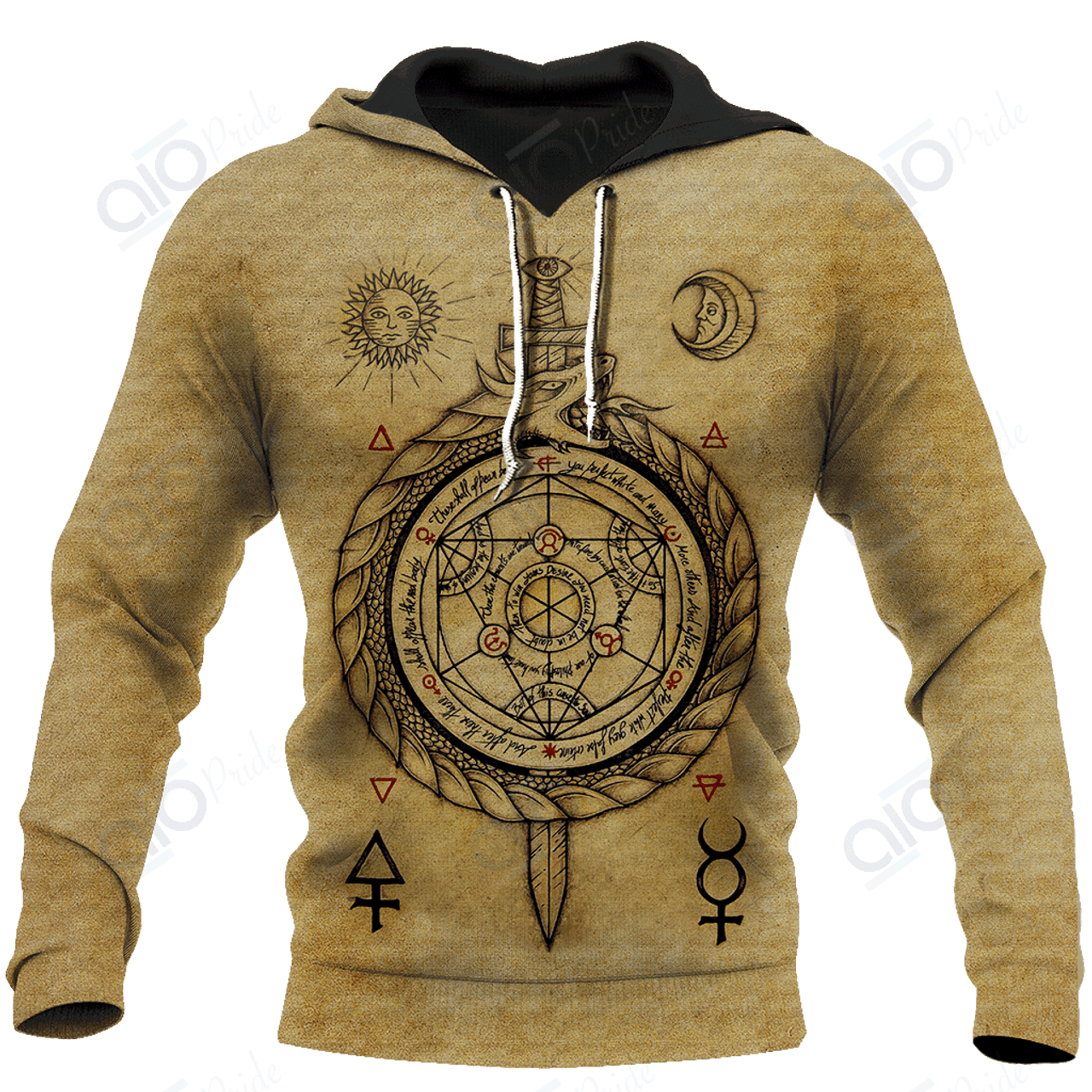 FUNSTUFFPRINT Alchemy Ed Unisex 3D Hoodie and Zip Hoodie