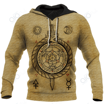 FUNSTUFFPRINT Alchemy Ed Unisex 3D Hoodie and Zip Hoodie