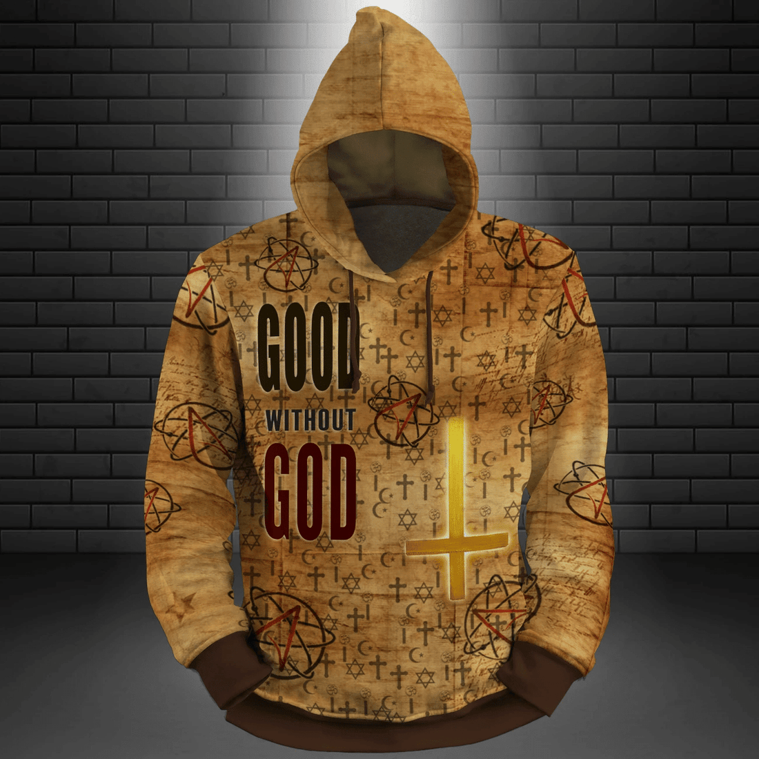 FUNSTUFFPRINT Amazing Atheism 3D Hoodie and Zip Hoodie