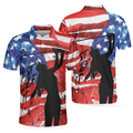 American Golfer Just Golf It V2 Short Sleeve Golf Polo Shirt, Polo Shirts For Men And Women