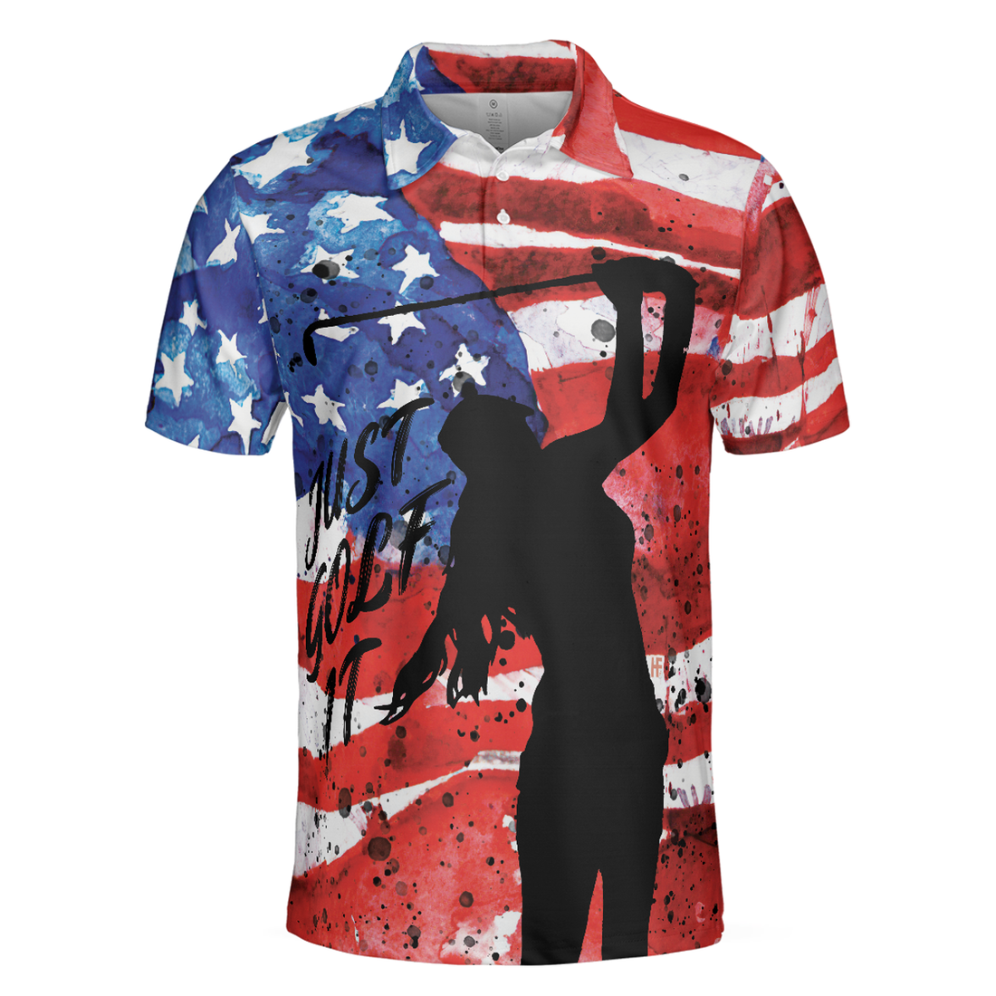 American Golfer Just Golf It V2 Short Sleeve Golf Polo Shirt, Polo Shirts For Men And Women