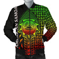 FUNSTUFFPRINT American Samoa Bomber Jacket - AS Seal Rocket Style 3D Bomber Jacket