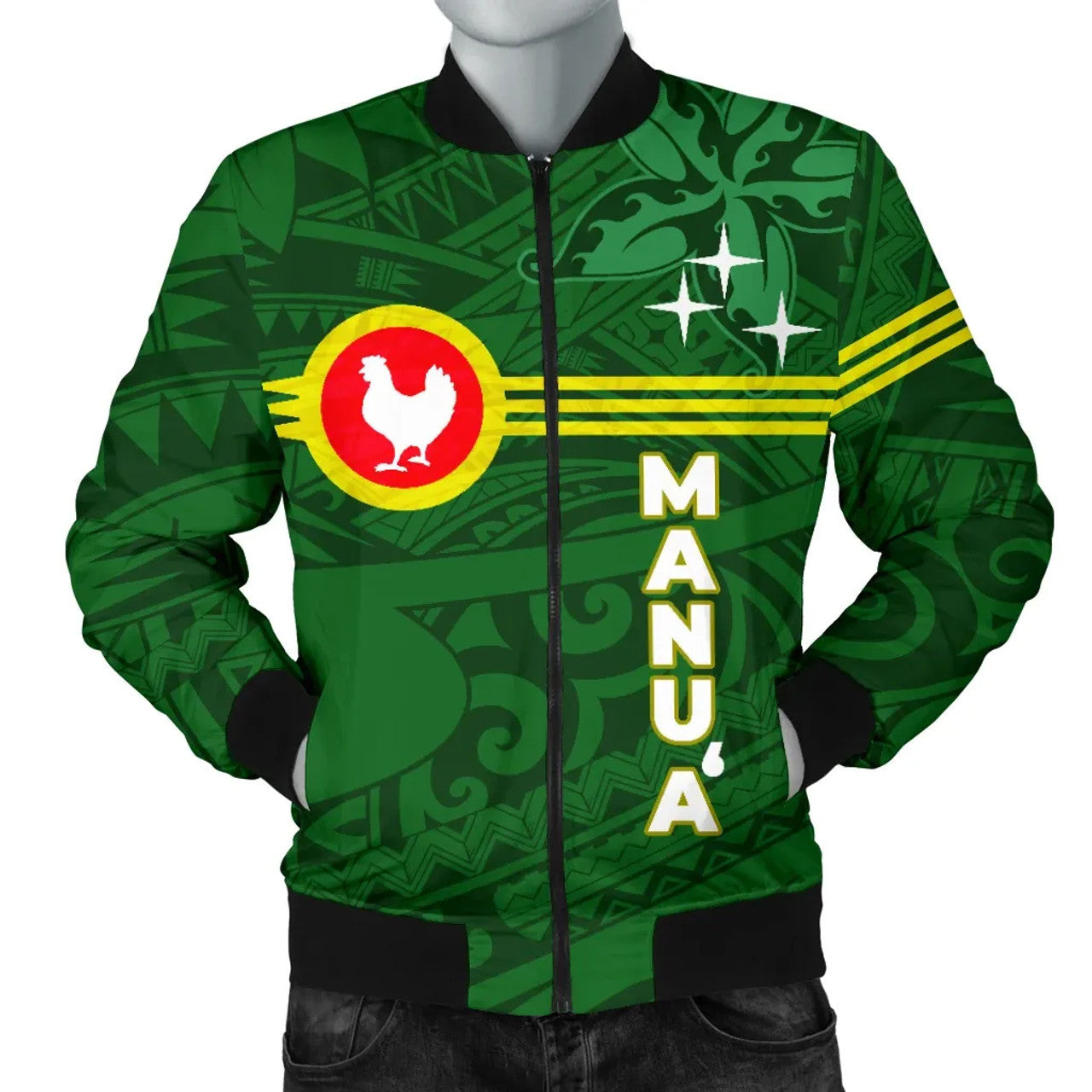 FUNSTUFFPRINT American Samoa Bomber Jacket - Manu'a Islands Group 3D Bomber Jacket