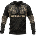 FUNSTUFFPRINT Aotearoa Maori Tattoo 3D Hoodie and Zip Hoodie