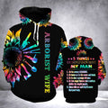 FUNSTUFFPRINTArborist Wife 3D Hoodie and Zip Hoodie