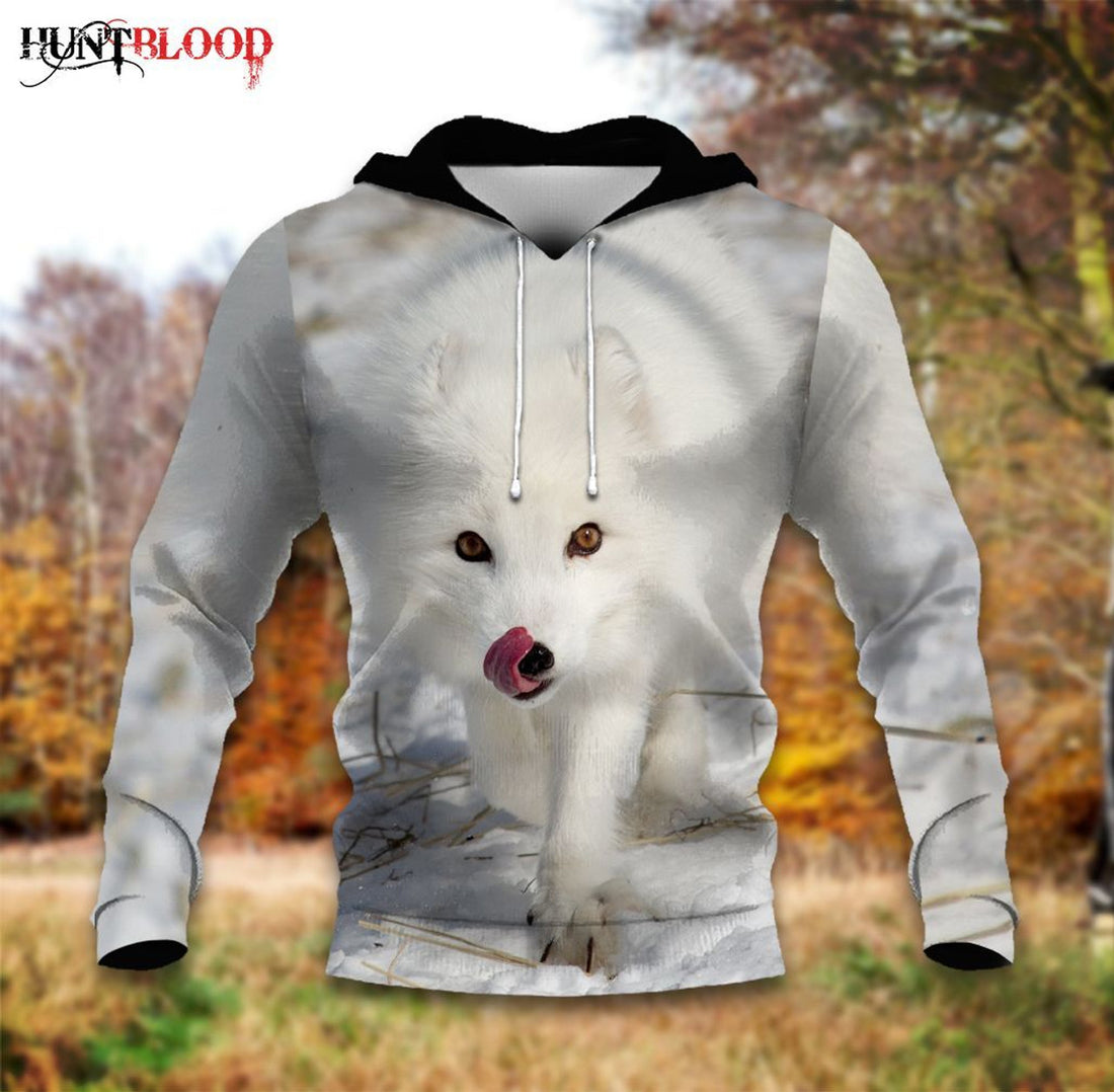 FUNSTUFFPRINT Arctic Fox Lht Nvtj 3D Hoodie and Zip Hoodie