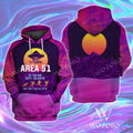 FUNSTUFFPRINT Area 51 Fun Run Alien 3D Hoodie and Zip Hoodie