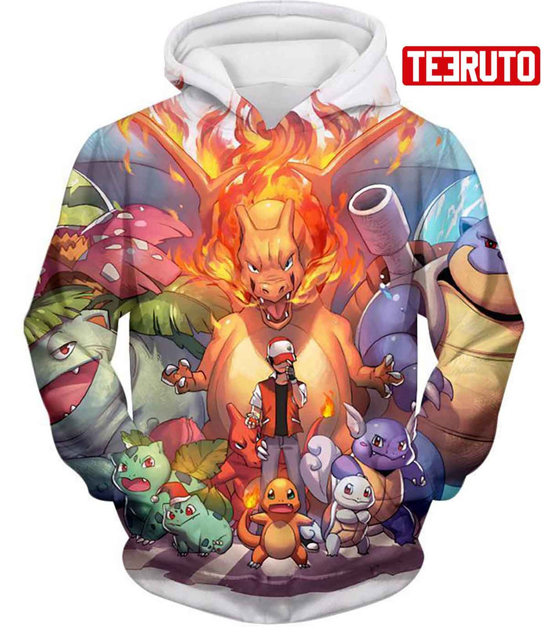 FUNSTUFFPRINT Ash Ketchum All Cool First Generation – Pokemon 3D Hoodie and Zip Hoodie